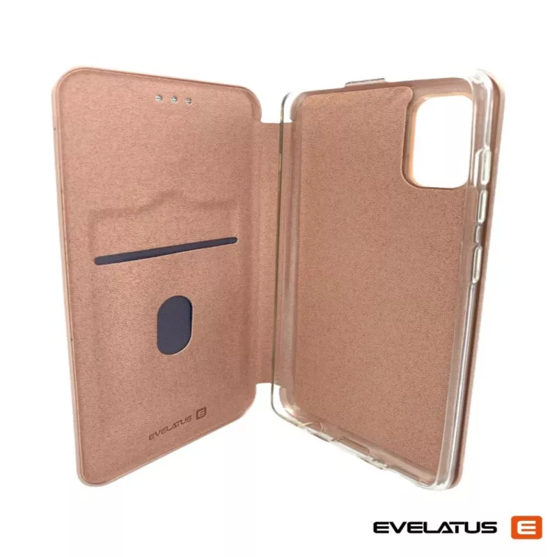 Evelatus Θήκη Βιβλίου για Samsung Galaxy A41 Ροζ Χρυσό