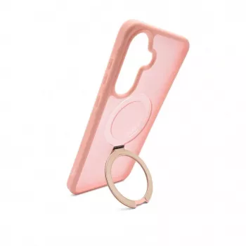 Evelatus Θήκη Shield για Samsung Galaxy A57 με MagSafe & Βάση Ματ Ring Ανοιχτό Ροζ