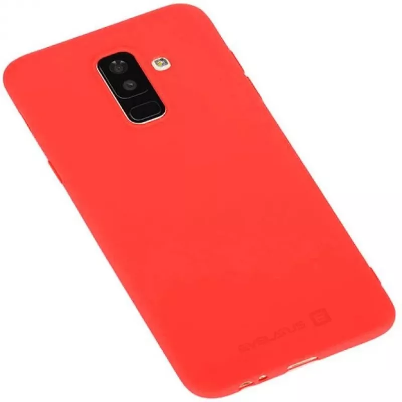 Evelatus Samsung Galaxy A6 Plus 2018 Nano Silicone Θήκη Soft Touch TPU Κόκκινο