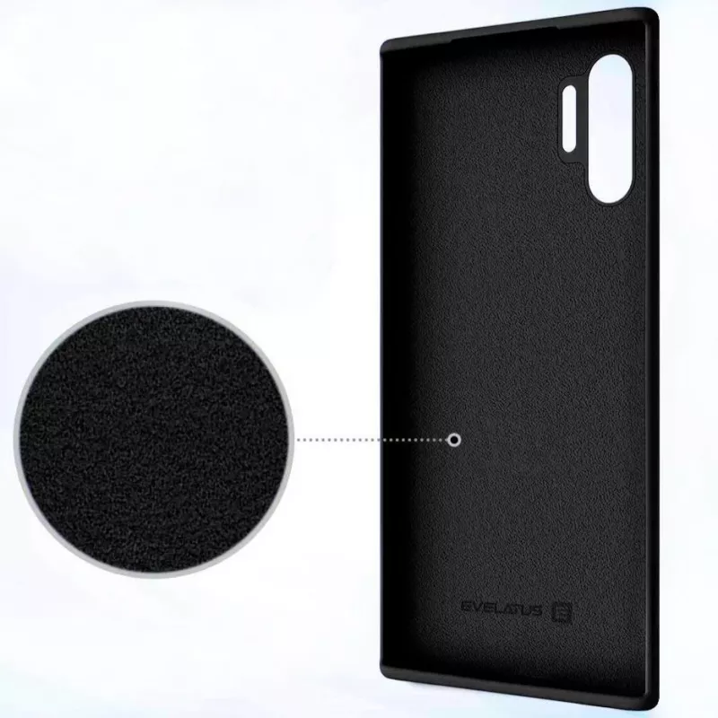 Evelatus Samsung Galaxy Note 10 Plus Premium Soft Touch Θήκη σιλικόνης Μαύρο