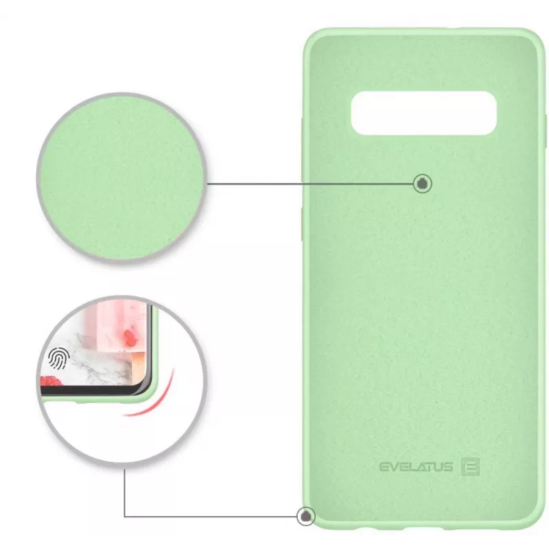 Evelatus Samsung Galaxy S10 Nano Silicone Θήκη Soft Touch TPU Mint