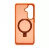 Evelatus Samsung Galaxy S26 Shield Θήκη με MagSafe & Βάση Ματ Ring Πορτοκαλί