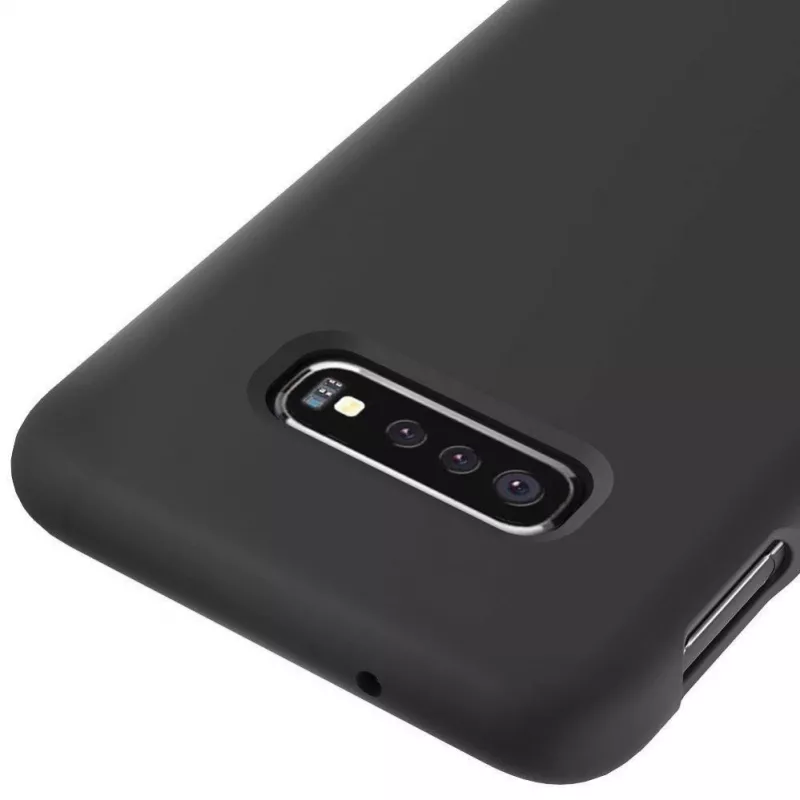 Evelatus Samsung S10e Premium Soft Touch Θήκη σιλικόνης Μαύρη