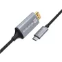 Evelatus TPC04 καλώδιο δεδομένων HDMI σε Type-C, μαύρο