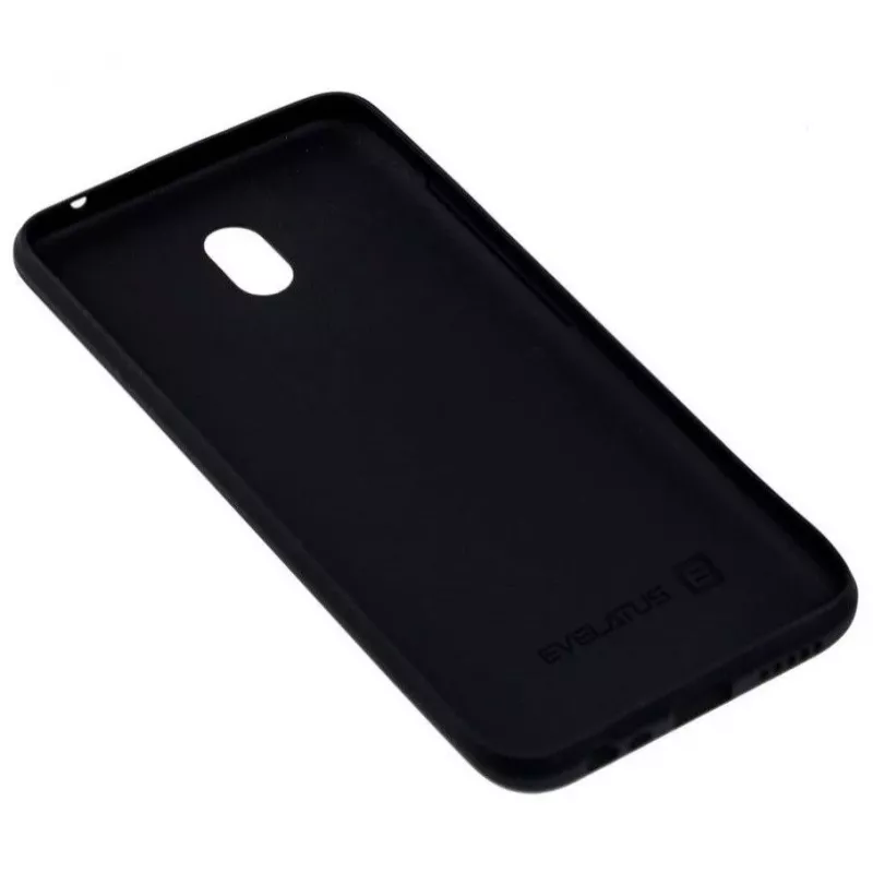 Evelatus Xiaomi Redmi 8a Soft Touch Σιλικονούχα Προστατευτική Θήκη Μαύρη