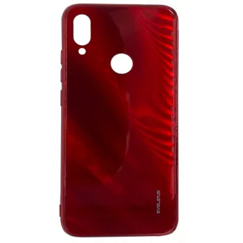 Evelatus Xiaomi Redmi Note 7 Water Ripple Full Color Electroplating σκληρυμένο γυαλί θήκη κόκκινη