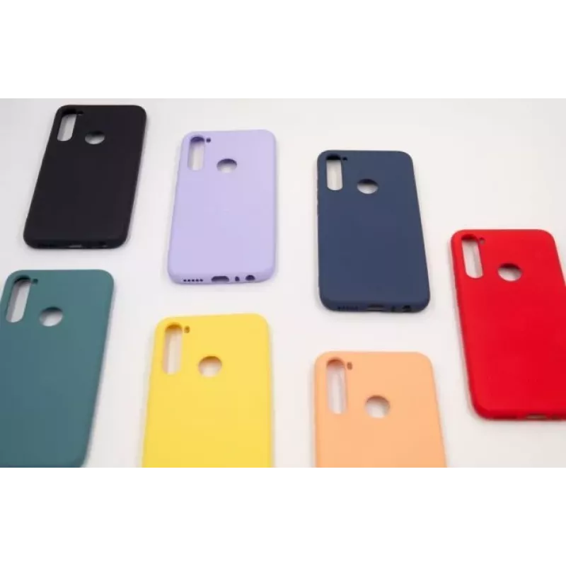 Evelatus Xiaomi Redmi Note 8 / Redmi Note 8 2021 Θήκη Σιλικόνης Soft Touch με Λουράκι Μωβ