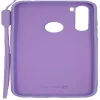 Evelatus Xiaomi Redmi Note 8 / Redmi Note 8 2021 Θήκη Σιλικόνης Soft Touch με Λουράκι Μωβ