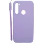 Evelatus Xiaomi Redmi Note 8 / Redmi Note 8 2021 Θήκη Σιλικόνης Soft Touch με Λουράκι Μωβ