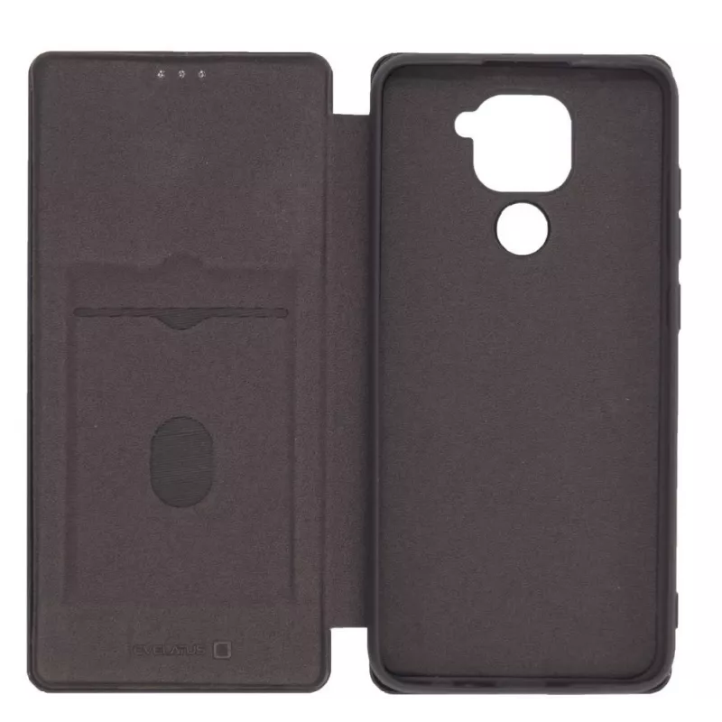 Evelatus Xiaomi Redmi Note 9 Θήκη Βιβλίου Μαύρη