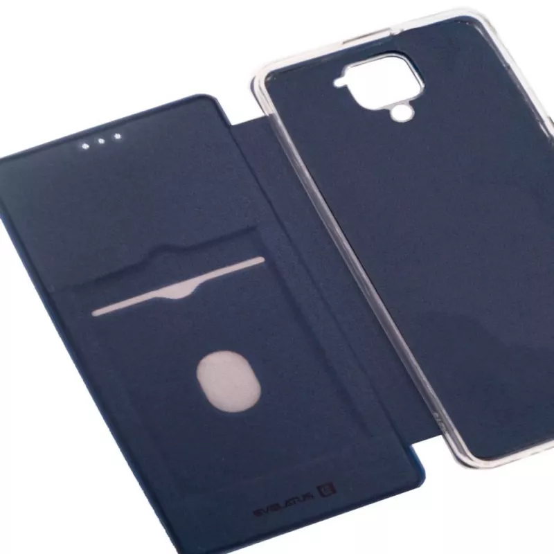 Evelatus Xiaomi Redmi Note 9 Θήκη βιβλίου σκούρο μπλε