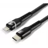 everActive CBB-1CIR Καλώδιο USB-C σε Lightning RGB LED 1m 27W PD μαύρο
