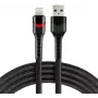 everActive CBB-1IBR Καλώδιο USB-A σε Lightning RGB LED πλεκτό 1m 2.4A μαύρο