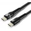 everActive CBB-1PDR Καλώδιο USB-C σε USB-C RGB LED πλεκτό 100cm 3A 60W