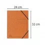 Exacompta φάκελος με λάστιχο A4 πορτοκαλί Colorspan 355 g/m² χωρίς πτερύγια