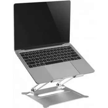 Exertis Connect Ρυθμιζόμενη Βάση Notebook για Laptop 11-15 Ίντσες, Ασημί 903419