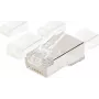 EXERTIS CONNECT Θωρακισμένο βύσμα RJ45 Modular για στρογγυλά καλώδια, STP, 8P8C, CAT 6, συσκευασία 100 τεμ. 920870