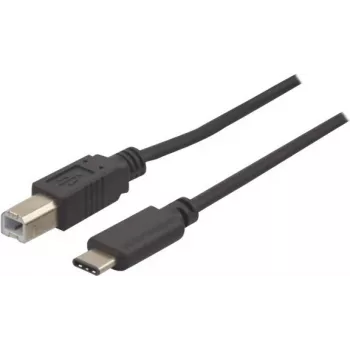 EXERTIS CONNECT Καλώδιο USB 2.0, USB Type-C σε USB Type-B, Μαύρο, 1,0 m 150304