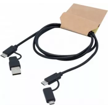 exertis Connect καλώδιο USB-C σε Micro-USB B, USB 2.0, 1 m, μαύρο 532527