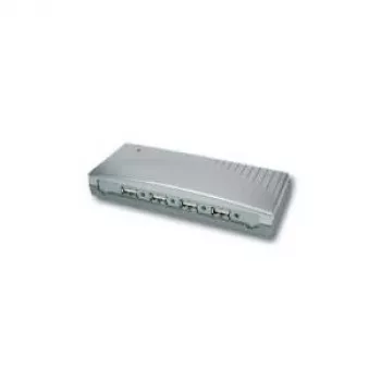 EXSYS EX-1163 4-Port USB 2.0 Hub με Τροφοδοτικό, Πλαστικό, Μαύρο