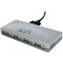 EXSYS EX-1163V hub USB 2.0 4 θυρών με βιδωτό καλώδιο, πλαστικό κουτί