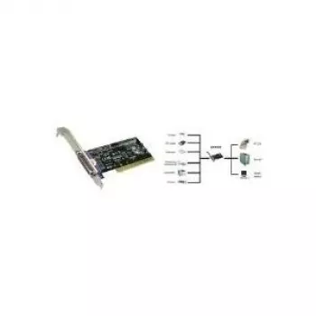 EXSYS EX-41010 Προσαρμογέας παράλληλης PCI-X, IEEE 1284, DB25 υποδοχή θηλυκή, MosChip MCS9901, Low Profile