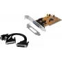 EXSYS EX-43360 Προσαρμογέας PCI-X - 2x RS-232 Σειριακή + 1x Παράλληλη, MosChip, Low Profile