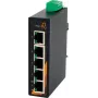 EXSYS EX-6200 βιομηχανικός διακόπτης Ethernet 5 θυρών, Unmanaged, 10/100Base-TX, ράγα DIN, -40 έως 75°C