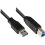 EXSYS EX-K1505 Καλώδιο USB 3.2 Gen 1, USB-A σε USB-C, 3 m, Μαύρο