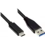 EXSYS EX-K1584-1.0 καλώδιο USB 3.2 Gen 1 Type-A σε Type-C, 1 m, μαύρο