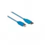 EXSYS EX-K1620-1 Καλώδιο USB 3.2 Gen 1, USB-A σε USB-B, 1 m, μπλε