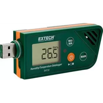 Extech RHT30 USB καταγραφέας θερμοκρασίας και υγρασίας με δημιουργία αναφοράς PDF