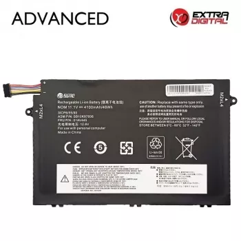 Extra Digital Advanced μπαταρία αντικατάστασης για Lenovo ThinkPad T470 T480 A475 A485 T570 T580 P51S P52S, 01AV445, 4100mAh, 11.4V, Li-ion, 6 στοιχείων, μαύρο