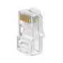 EXTRA DIGITAL RJ45 UTP Cat5e αρθρωτό βύσμα (8P8C, 50µ επιχρυσωμένο, συσκευασία 100 τεμ.)