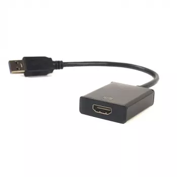 EXTRA DIGITAL Προσαρμογέας USB 3.0 Type-A σε HDMI, 1080p 60Hz, μαύρο