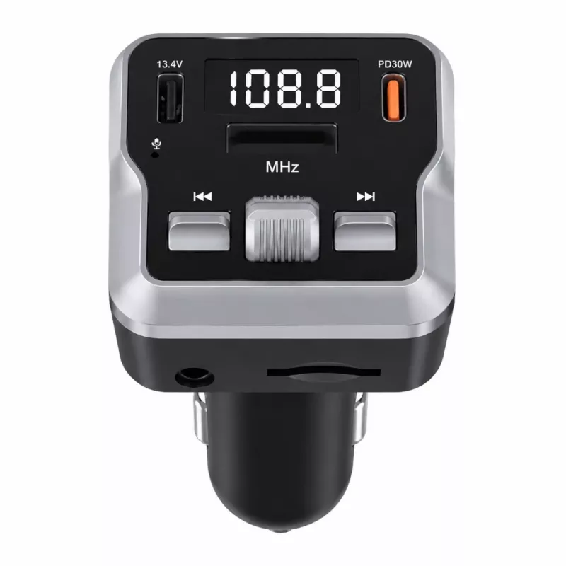 EXTRALINK Πομποδέκτης Bluetooth FM με 2 θύρες φόρτισης USB και υποδοχή κάρτας MicroSD