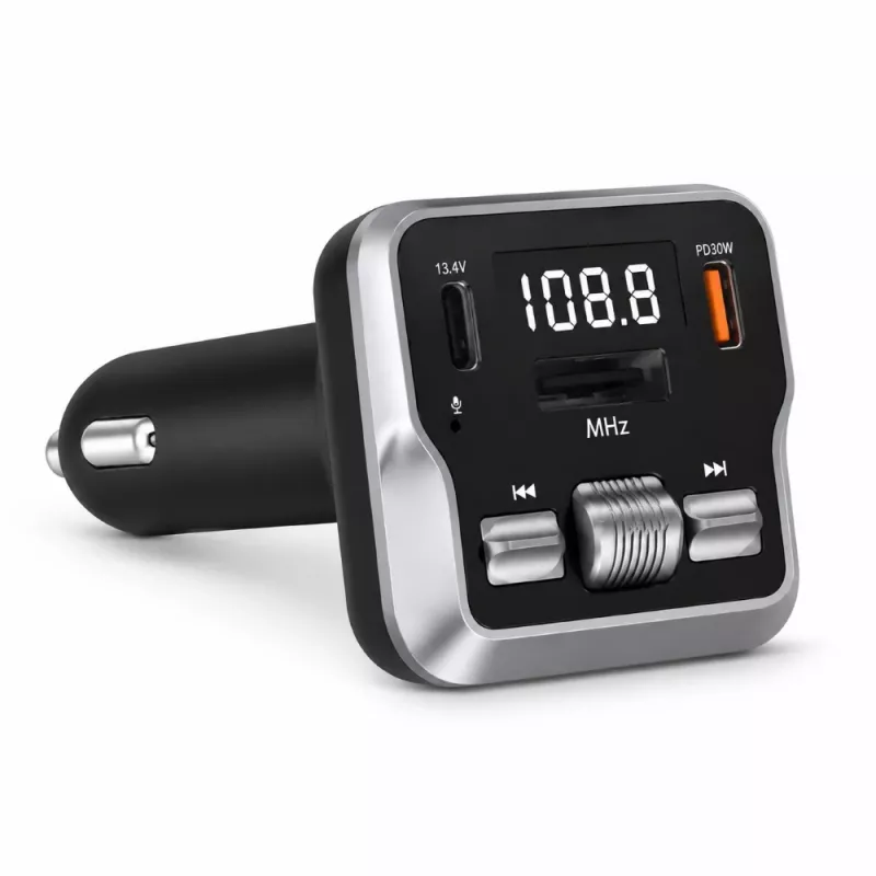 EXTRALINK Πομποδέκτης Bluetooth FM με 2 θύρες φόρτισης USB και υποδοχή κάρτας MicroSD