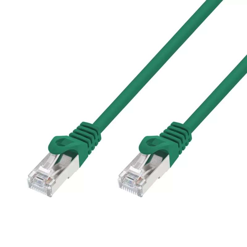 Extralink Cat.7 S/FTP 10m 20G πράσινο LAN patch cord, καλώδιο δικτύου χαλκού