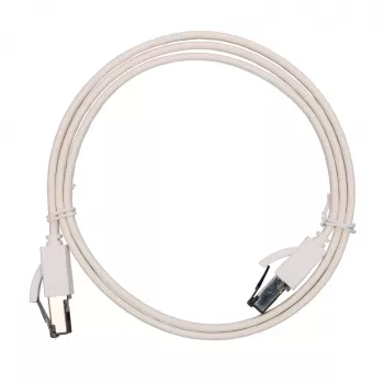 EXTRALINK Cat.8 U/FTP επίπεδο καλώδιο Ethernet patch 1m 40G Λευκό