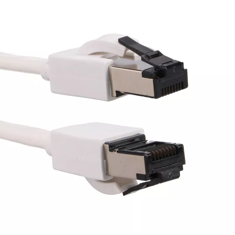EXTRALINK Cat 8 U/FTP Επίπεδο καλώδιο Patch 3m 40G Λευκό