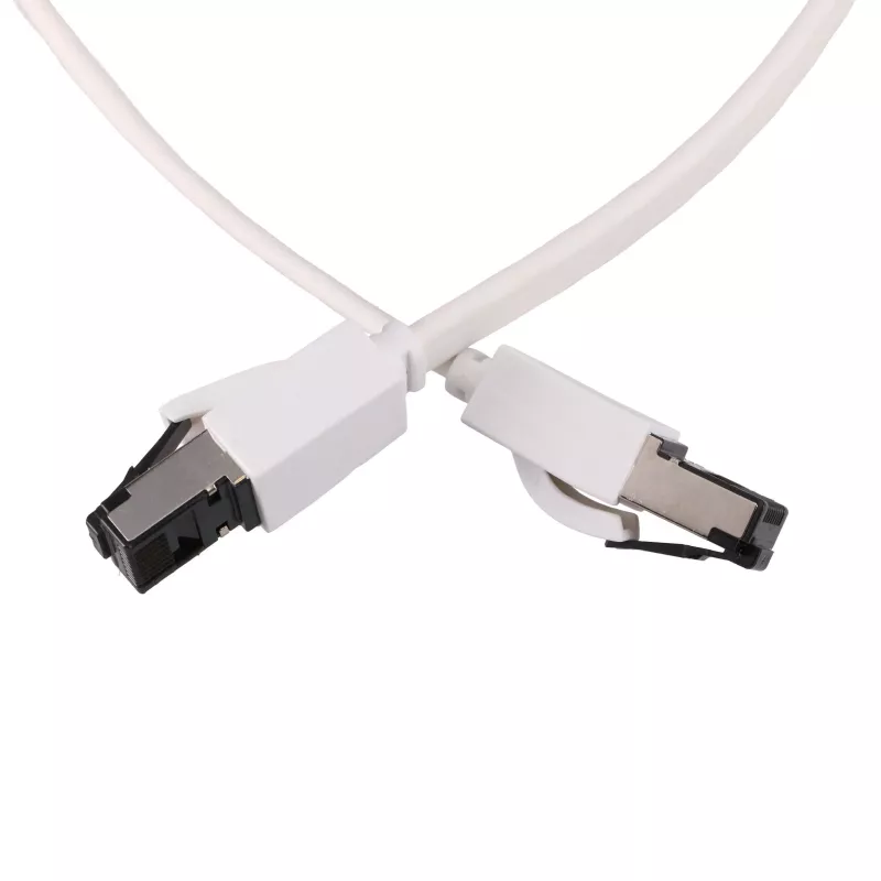 EXTRALINK Cat 8 U/FTP Επίπεδο καλώδιο Patch 3m 40G Λευκό