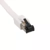 EXTRALINK Cat 8 U/FTP Επίπεδο καλώδιο Patch 3m 40G Λευκό