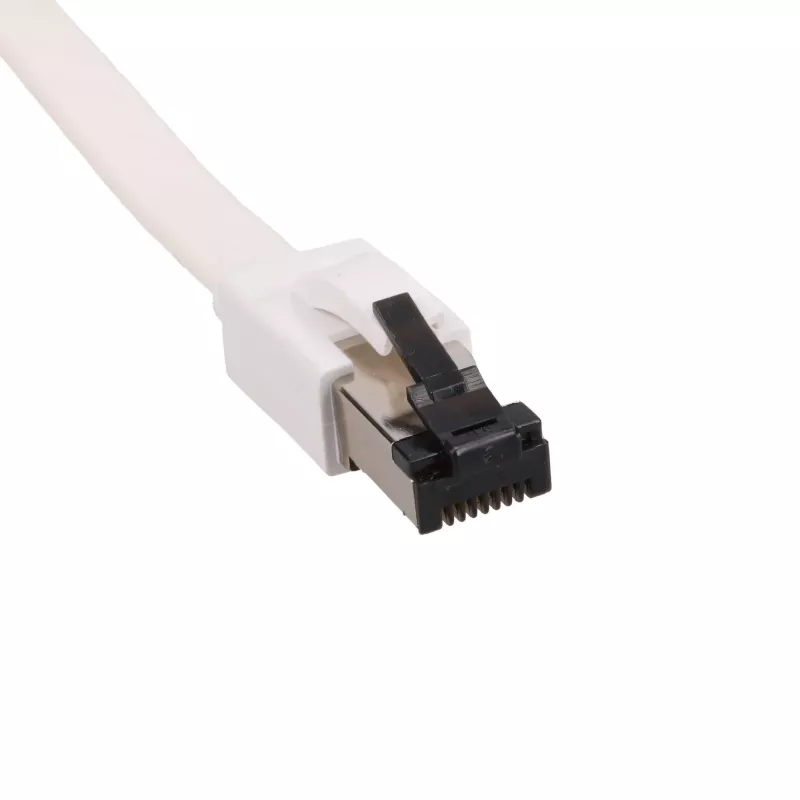 EXTRALINK Cat 8 U/FTP Επίπεδο καλώδιο Patch 3m 40G Λευκό