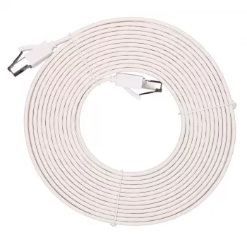 EXTRALINK Cat.8 U/FTP Επίπεδο καλώδιο patch 5m 40Gbps Λευκό