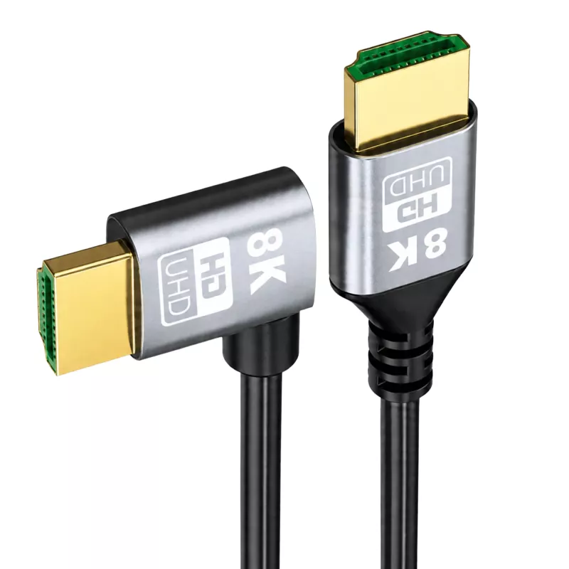 EXTRALINK Καλώδιο HDMI 2.1 8K HDR 2M με αριστερή γωνία