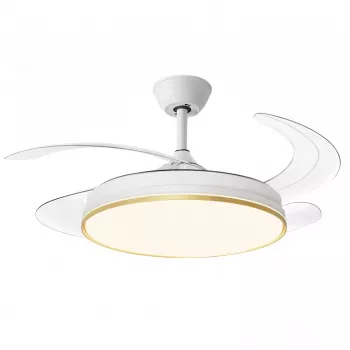 Extralink Phantom Wing 42 Smart WiFi Ανεμιστήρας Οροφής - Λευκό, 107 cm, Έλεγχος μέσω WiFi App