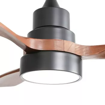 Extralink Walnut Dark 48 Smart WiFi Ανεμιστήρας οροφής, Dark Walnut, 122 cm, Έλεγχος μέσω App