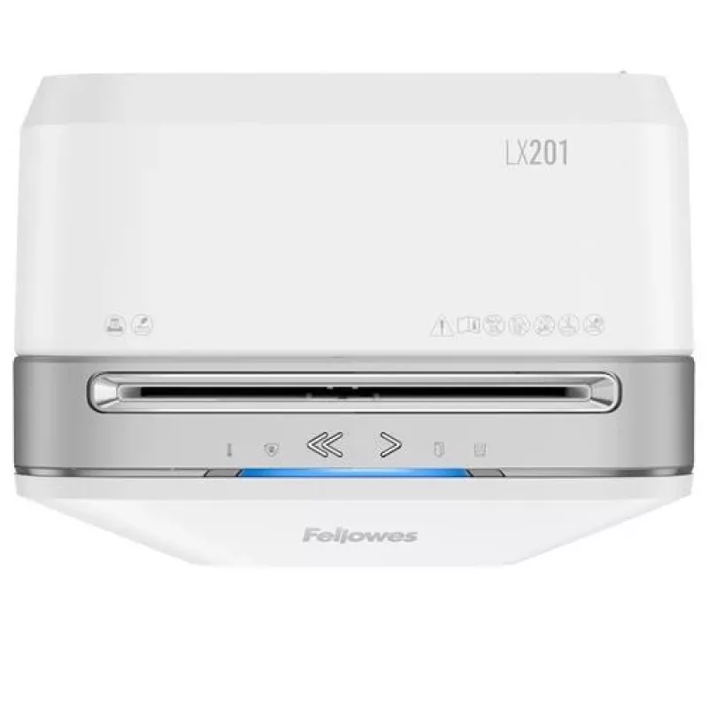 Fellowes Powershred LX201 Micro-Cut Καταστροφέας Εγγράφων, 12 φύλλα, 22 λίτρα, Λευκό