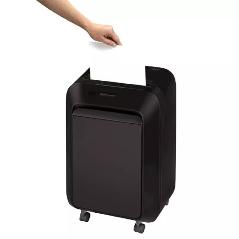 Fellowes Powershred LX211 Micro-Cut Καταστροφέας Εγγράφων, Μαύρο, 15 φύλλα, 23 λίτρα