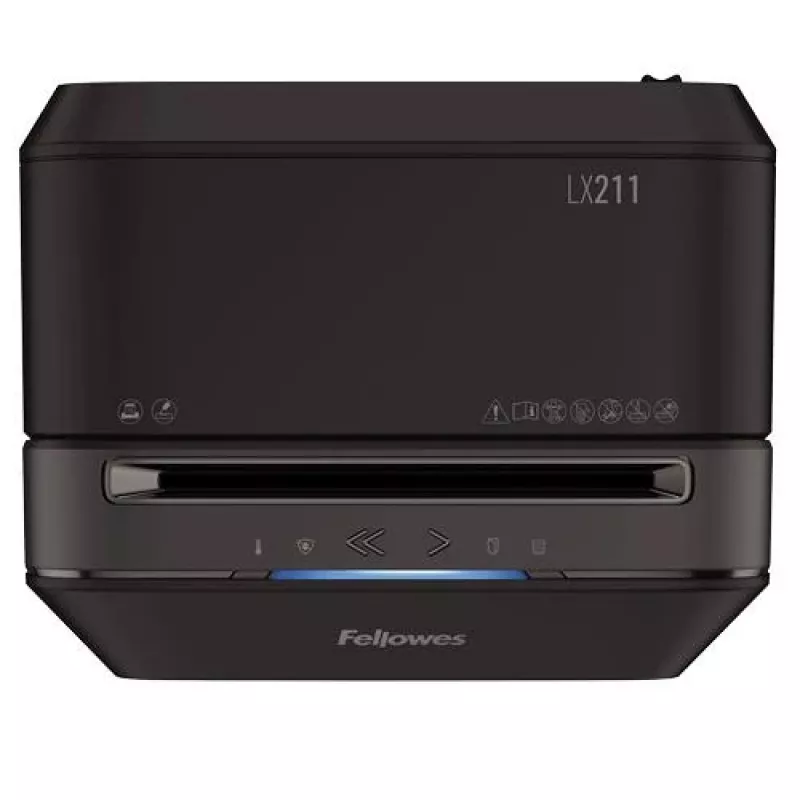 Fellowes Powershred LX211 Micro-Cut Καταστροφέας Εγγράφων, Μαύρο, 15 φύλλα, 23 λίτρα